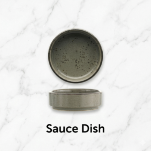 Itinow Green Smoke Reactive Glaze Sauce Dish