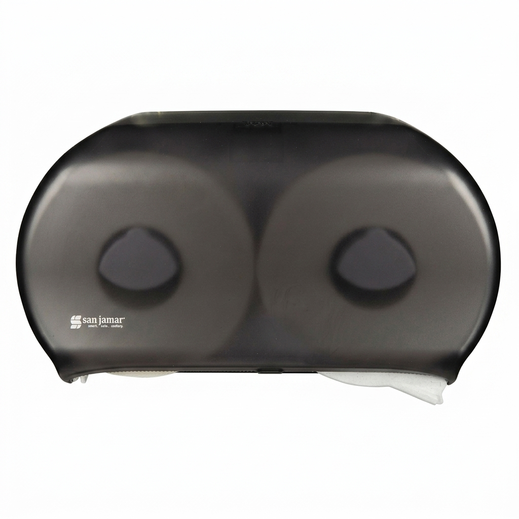 SJ R4000 TBK – Renaissance™ Twin 9" Jumbo Bath Tissue Dispenser